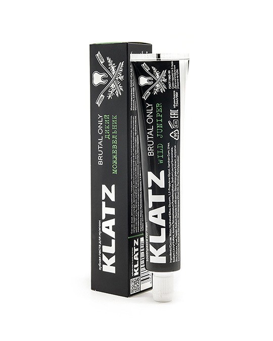 Klatz Зубная паста для мужчин BRUTAL ONLY Дикий можжевельник  , 75мл  фото 1 — Наноцентр Дубна Маркет