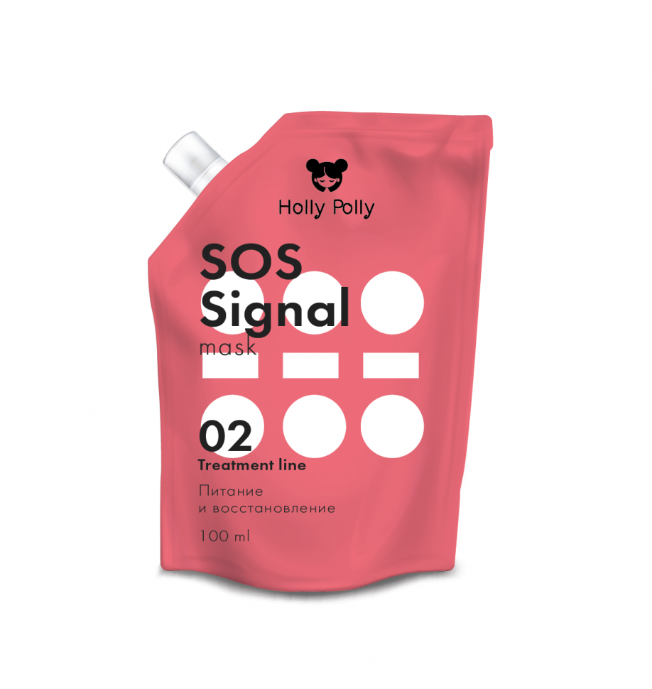 Холли Полли Экстра-питательная маска для волос SOS Signal, 100 мл (Holly Polly, Treatment Line) фото 1 — Наноцентр Дубна Маркет